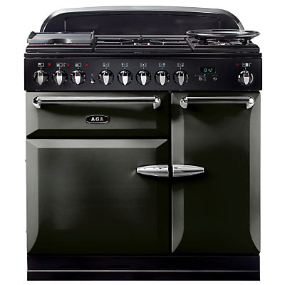 AGA Masterchef XL 90 Dual Fuel Range Cooker Pewter